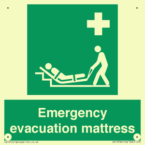 Emergency evacuation mattress
